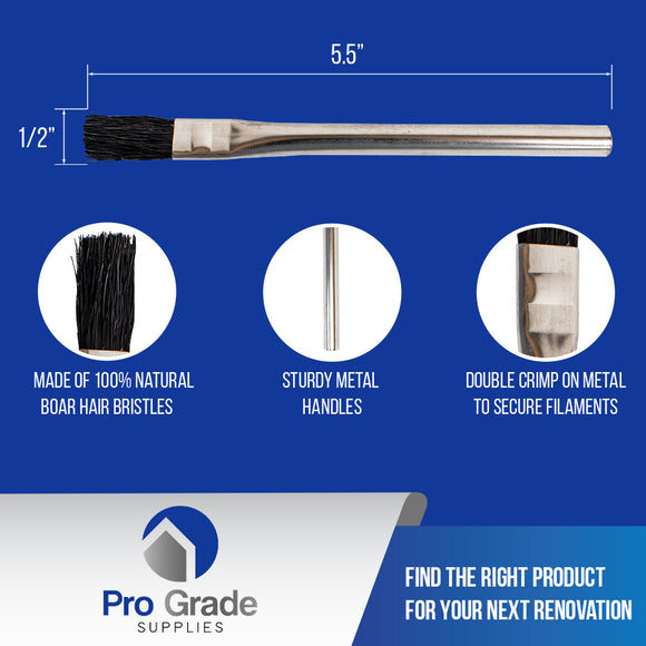 1/2" Boar Hair Acid Flux Brush
