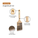 Vermeer Paint Brushes - 2-Pack - 3" Angle Brushes for All Latex and Oil Paints & Stains - Home Improvement - Interior & Exterior Use-4