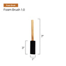 Vermeer Foam Paint Brushes - 48-Count - 1" Disposable Poly Foam Brushes for All Paints, Stains, Varnish & Glue - Home Improvement - Crafts & Hobbies-2