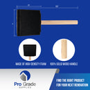 3 Inch Wooden Handle Poly Foam Brush-1