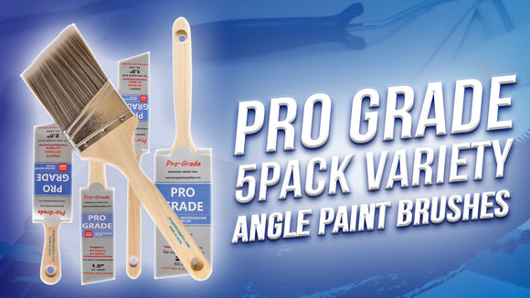 ProGrade Premium Angle Brush Set, 5 Piece, Hard Cover, 1" to 3" Sizes