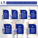 ProGrade Premium Mixed Angle Paint Brush Set, 10 Piece, Hard Cover-8