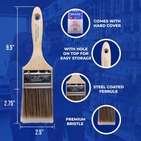 2.5 Inch Flat Sash Paint Brush