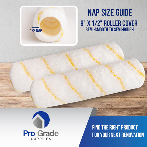 9" x 1/2" Acrylic Paint Roller Cover