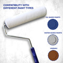 9" x 1/4" Microfiber Paint Roller Cover-6