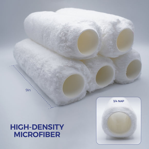 9" x 3/4" Microfiber Paint Roller Cover