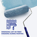 9" x 3/4" Microfiber Paint Roller Cover-5