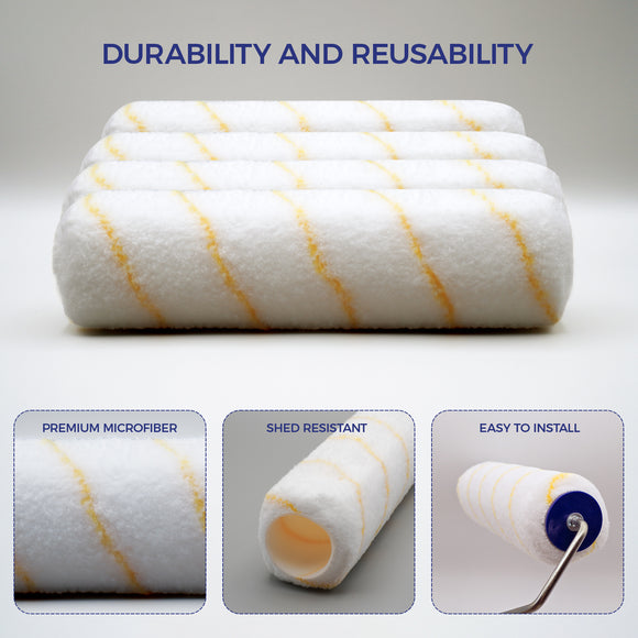 14" x 1/2" Microfiber Paint Roller Cover