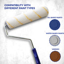 14" x 1/2" Microfiber Paint Roller Cover-2