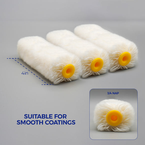 4" x 3/4" Wool Paint Roller Cover
