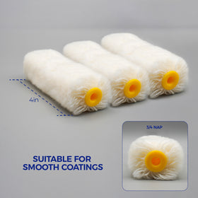 4" x 1/2" Wool Paint Roller Cover