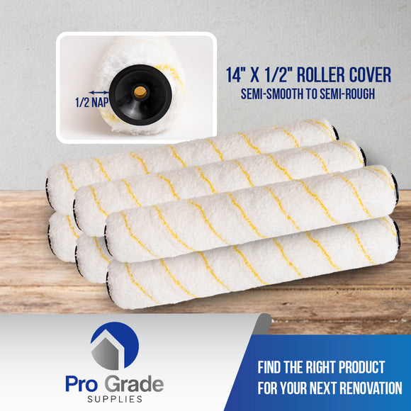 14" x 1/2" Microfiber Paint Roller Cover