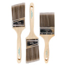 ProGrade Premium Mixed Paint Brush Set, 3 Piece, 3" Flat & 2.5" Angle, Soft Cover-2