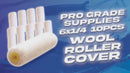 6" x 1/4" Wool Paint Roller Cover-2