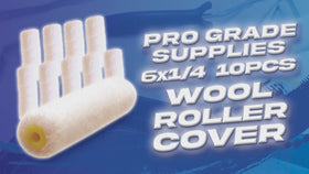 6" x 1/4" Wool Paint Roller Cover - 0