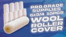 9" x 1/4" Wool Paint Roller Cover-5